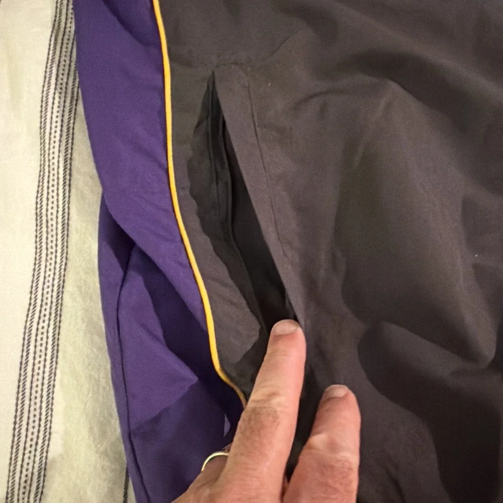 Vintage LSU Tigers Colosseum Athletics Pullover Windbreaker XL Dark Gray Purple